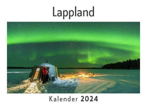 Lappland (Wandkalender 2024, Kalender DIN A4 quer, Monatskalender im Querformat mit Kalendarium, Das perfekte Geschenk)