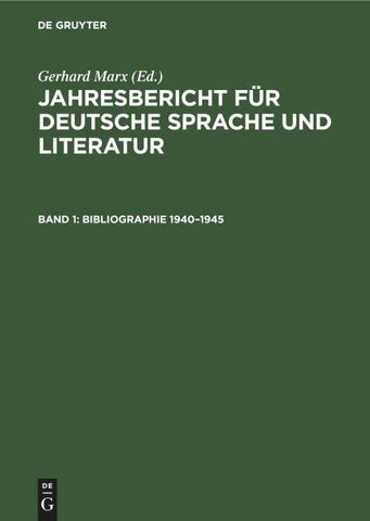 Bibliographie 1940–1945
