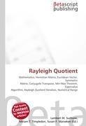 Rayleigh Quotient