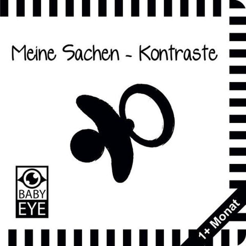 Meine Sachen – Kontraste: Kontrastbuch für Babys · kontrastreiche Bilder angepasst an Babyaugen · Schwarz Weiß Buch für Neugeborene · Mein erstes Bilderbuch · Montessori Buch
