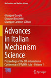 Advances in Italian Mechanism Science