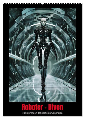 Roboter - Diven (Wandkalender 2026 DIN A2 hoch), CALVENDO Monatskalender