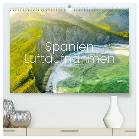 Spanien Luftaufnahmen (hochwertiger Premium Wandkalender 2026 DIN A2 quer), Kunstdruck in Hochglanz