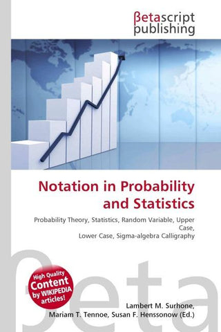 Notation in Probability and Statistics