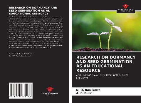 RESEARCH ON DORMANCY AND SEED GERMINATION AS AN EDUCATIONAL RESOURCE