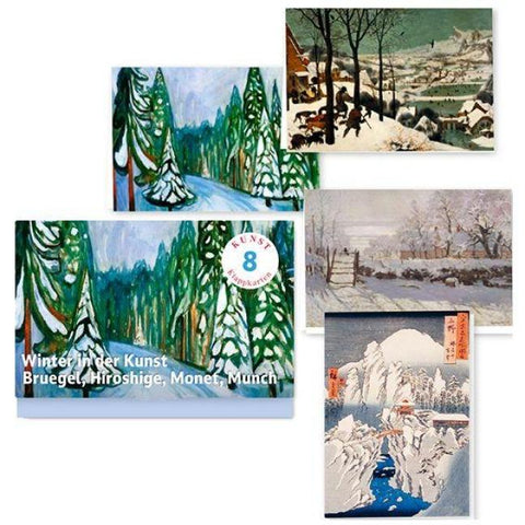 Winter in der Kunst – Acht Kunst-Klappkarten
