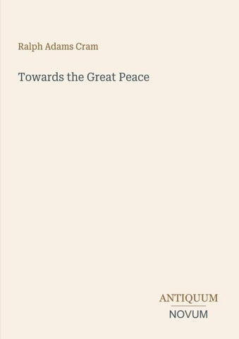 Towards the Great Peace