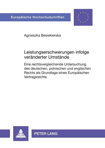 Leistungserschwerungen infolge veränderter Umstände