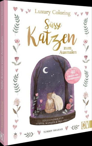 Luxury Coloring: Süße Katzen zum Ausmalen