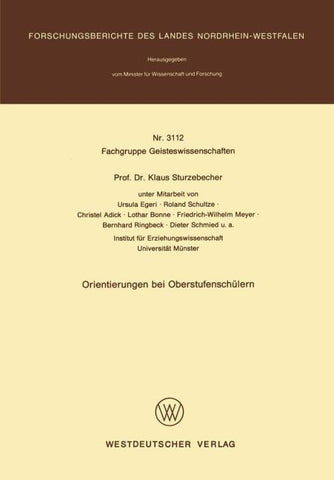 Orientierungen bei Oberstufenschülern
