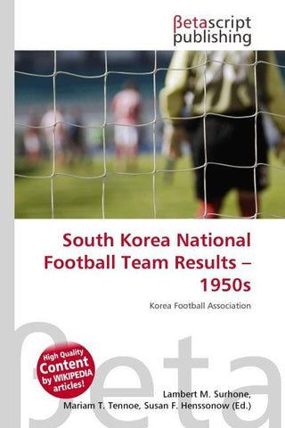 South Korea National Football Team Results - 1950s