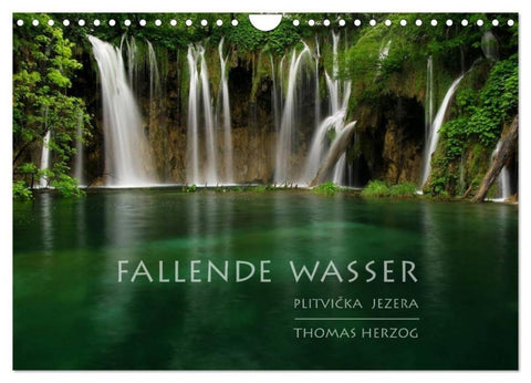 FALLENDE WASSER (Wandkalender 2026 DIN A4 quer), CALVENDO Monatskalender