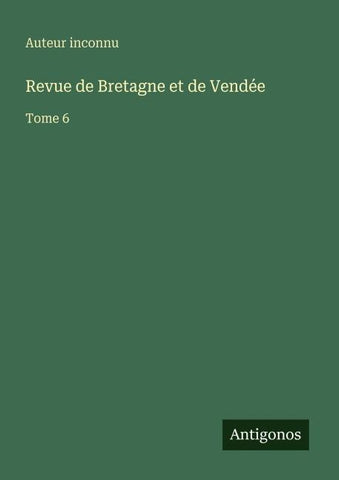 Revue de Bretagne et de Vendée