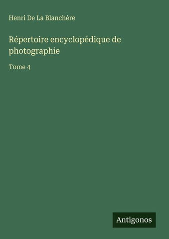 Répertoire encyclopédique de photographie