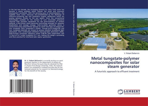 Metal tungstate-polymer nanocomposites for solar steam generator