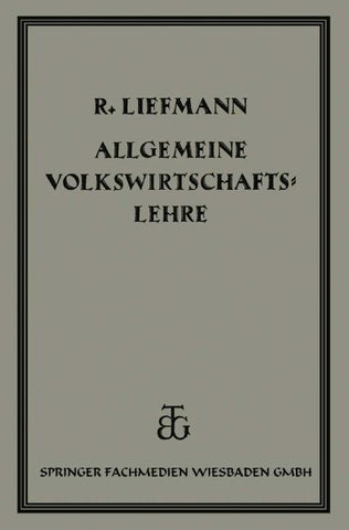 Allgemeine Volrswirtschaftslehre