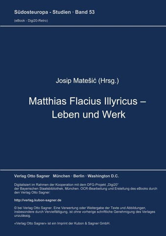 Matthias Flacius Illyricus - Leben und Werk