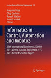 Informatics in Control, Automation and Robotics