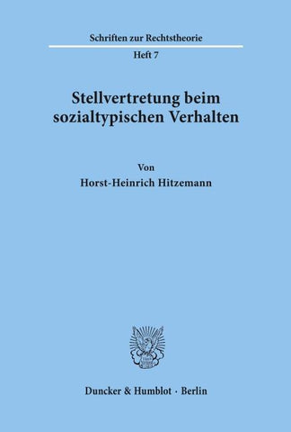Stellvertretung beim sozialtypischen Verhalten.