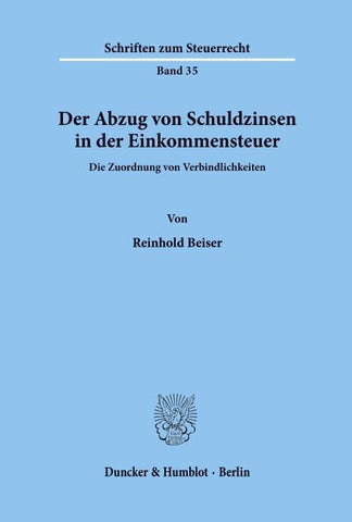 Der Abzug von Schuldzinsen in der Einkommensteuer.