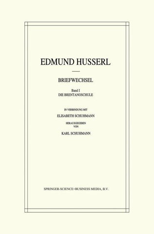 Edmund Husserl Briefwechsel