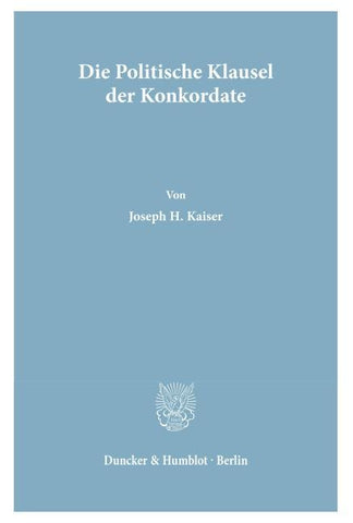 Die Politische Klausel der Konkordate.