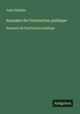 Annuaire de l'instruction publique