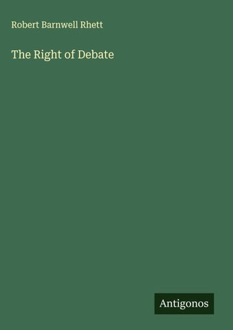 The Right of Debate