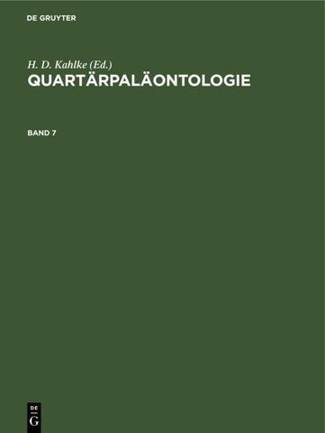 Quartärpaläontologie. Band 7