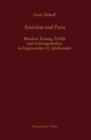 Amicitiae und Pacta