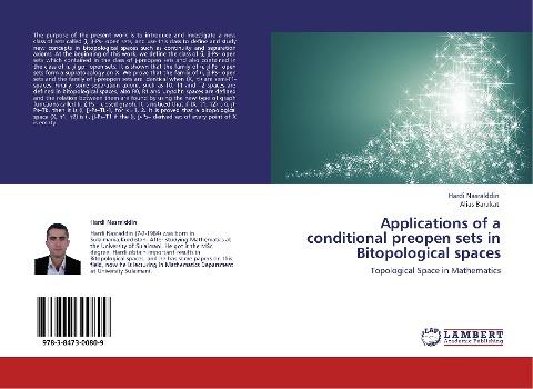 Applications of a conditional preopen sets in Bitopological spaces