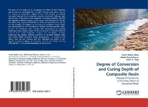 Degree of Conversion and Curing Depth of Composite Resin