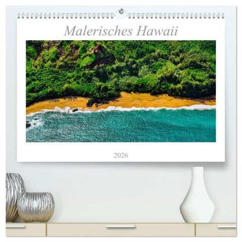 Malerisches Hawaii (hochwertiger Premium Wandkalender 2026 DIN A2 quer), Kunstdruck in Hochglanz