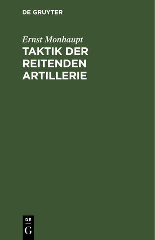 Taktik der reitenden Artillerie