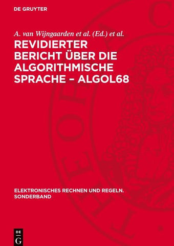 Revidierter Bericht über die algorithmische Sprache – ALGOL68