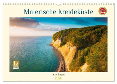 Insel Rügen - Malerische Kreideküste (Wandkalender 2026 DIN A3 quer), CALVENDO Monatskalender