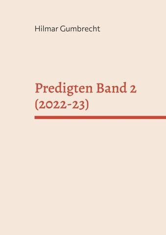 Predigten Band 2 (2022-23)