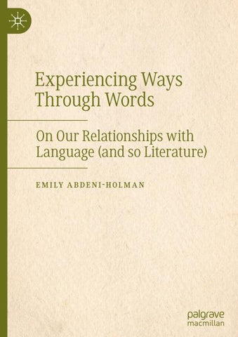 Experiencing Ways Through Words