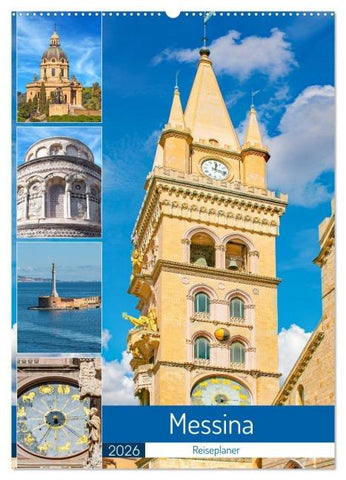 Messina - Reiseplaner (Wandkalender 2026 DIN A2 hoch), CALVENDO Monatskalender