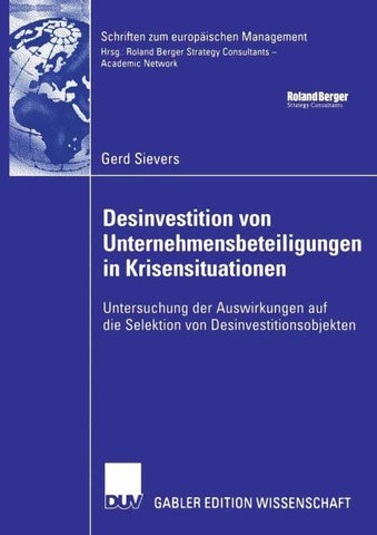 Desinvestition von Unternehmensbeteiligungen in Krisensituationen