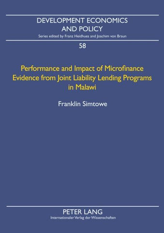 Performance and Impact of Microfinance