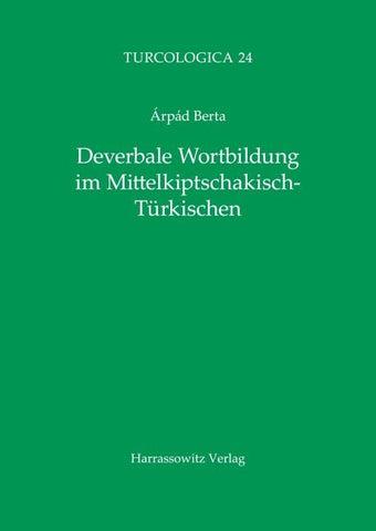 Deverbale Wortbildung im Mittelkiptschakisch-Türkischen