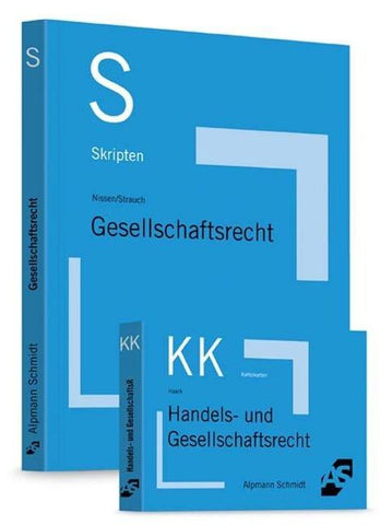 Bundle Strauch, Skript Gesellschaftsrecht + Haack, Karteikarten Handels- und Gesellschaftsrecht