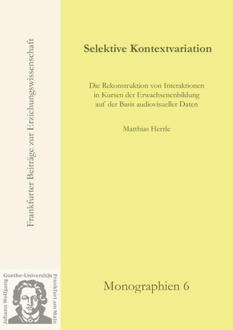 Selektive Kontextvariation