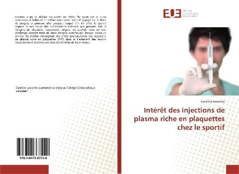 Intérêt des injections de plasma riche en plaquettes chez le sportif