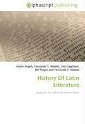 History Of Latin Literature