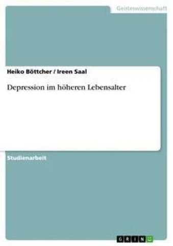 Depression im höheren Lebensalter