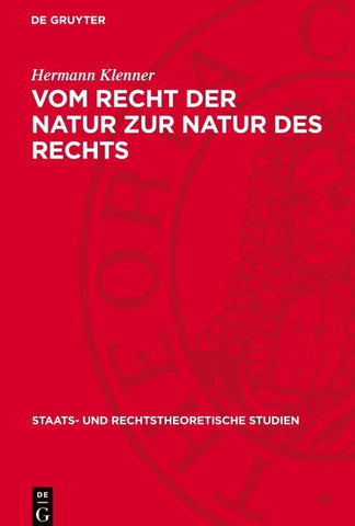 Vom Recht der Natur zur Natur des Rechts