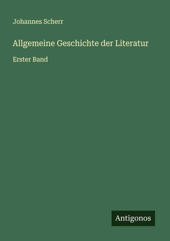Allgemeine Geschichte der Literatur