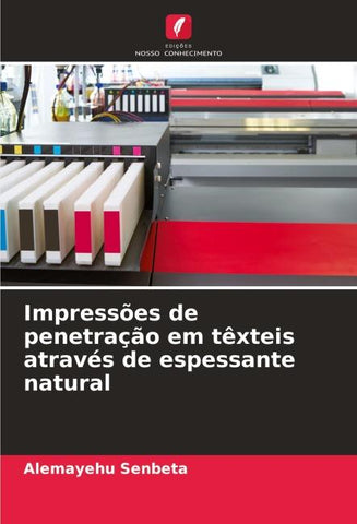 Impressões de penetração em têxteis através de espessante natural